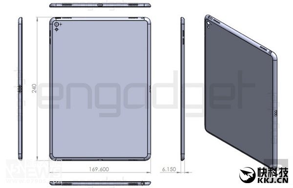 3月发！苹果新产品9.7寸iPad Pro首曝光：吃惊