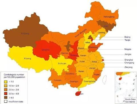 中国心血管病死亡地图：北方冠心病南方高血压